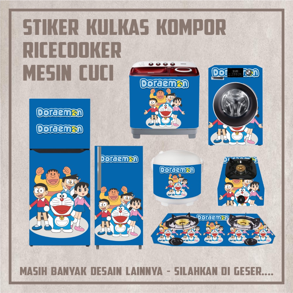 Sticker Rice cooker ukuran kecil besar Stiker Mesin cuci stiker Ac Stiker Kulkas Stiker Kompor