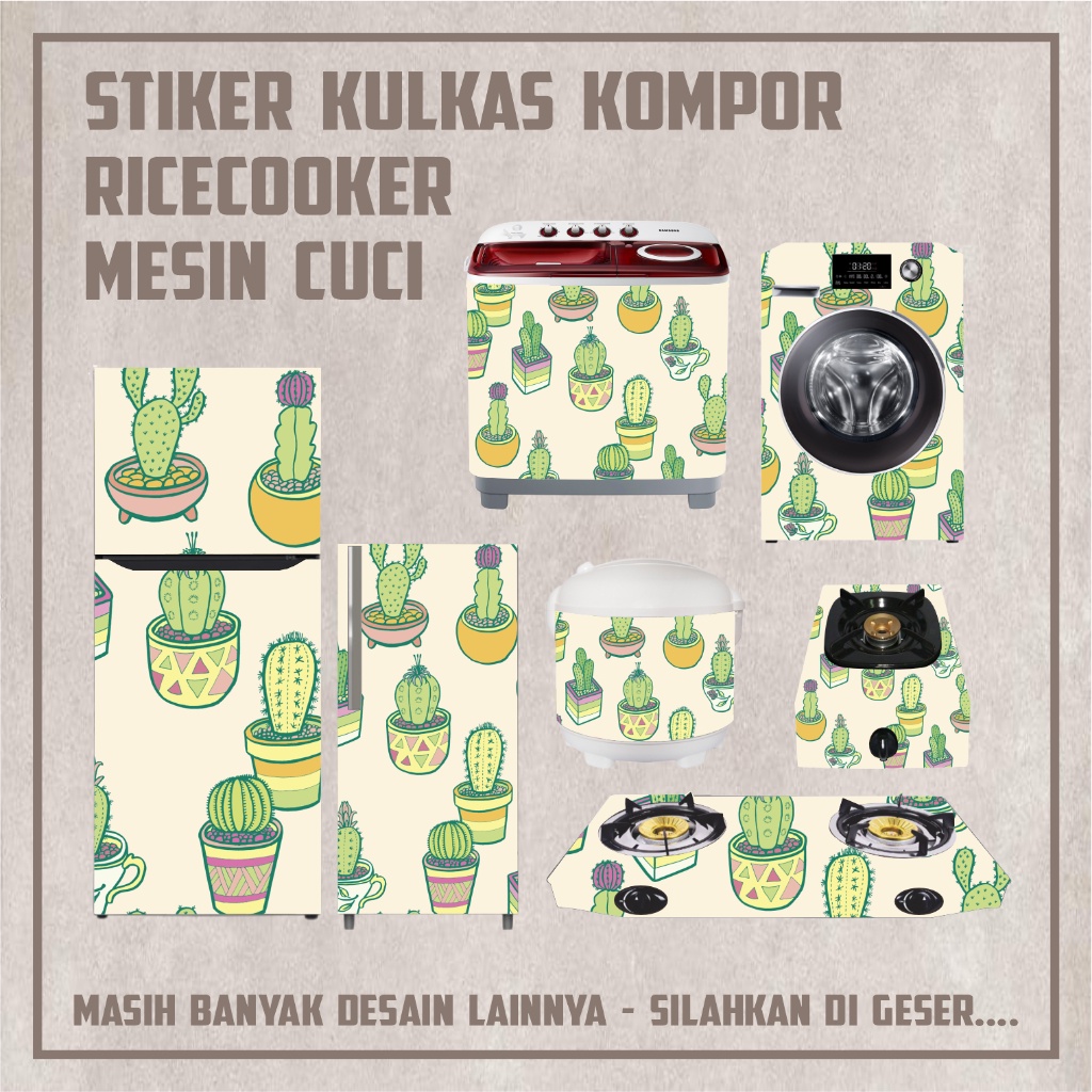 Sticker Ac Stiker  Rice cooker ukuran kecil besar Stiker Kulkas Stiker Kompor Stiker Mesin cuci