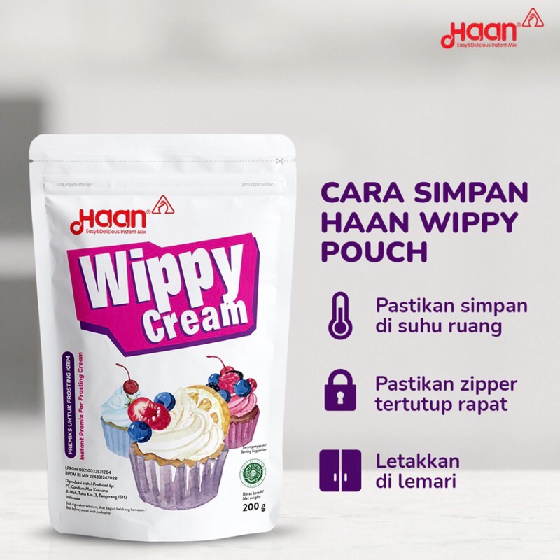 

Haan Wippy Cream 200Gr (Pouch) - Whipped Cream Bubuk