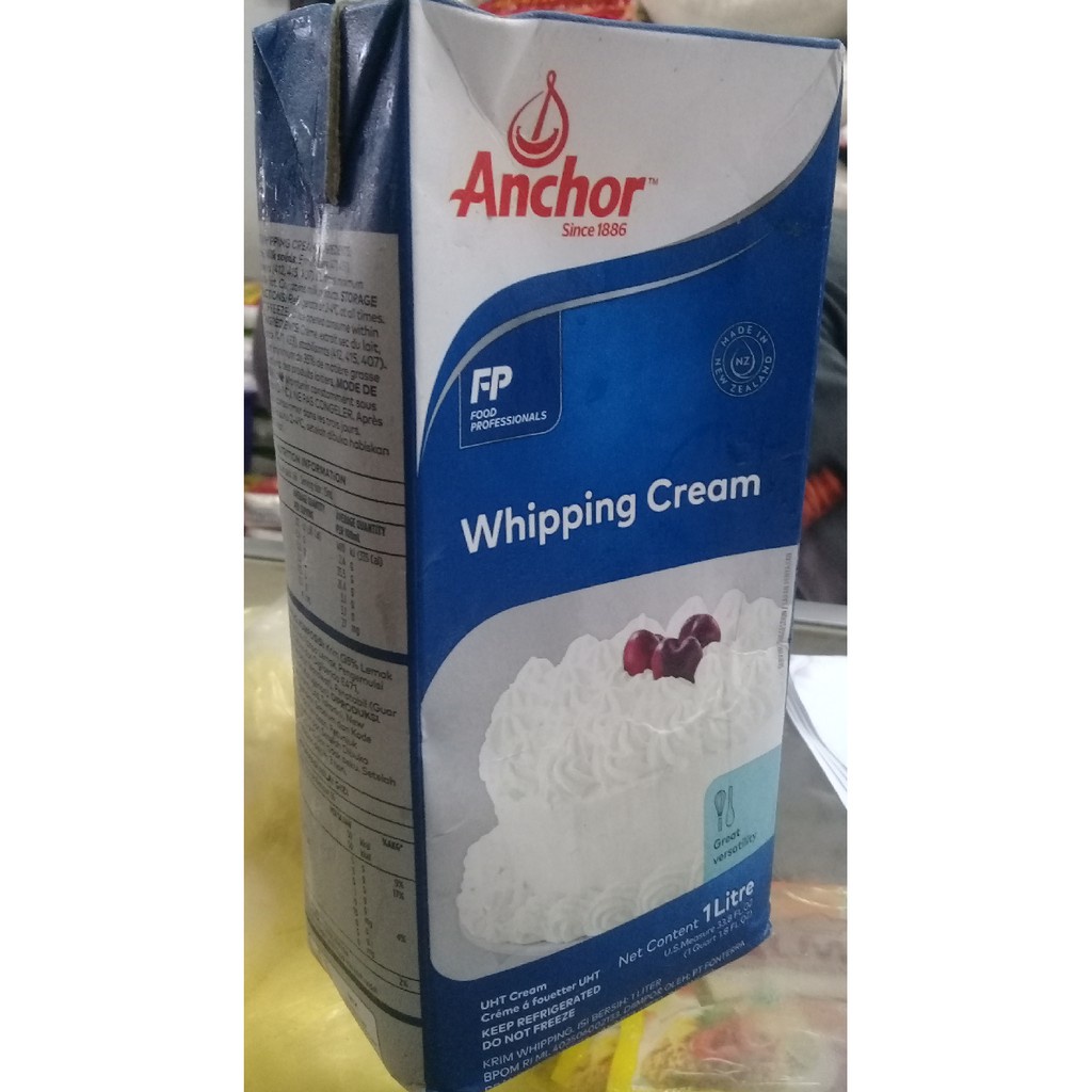 

Whippy Cream Anchor 1 Liter / Anchor Whip Cream