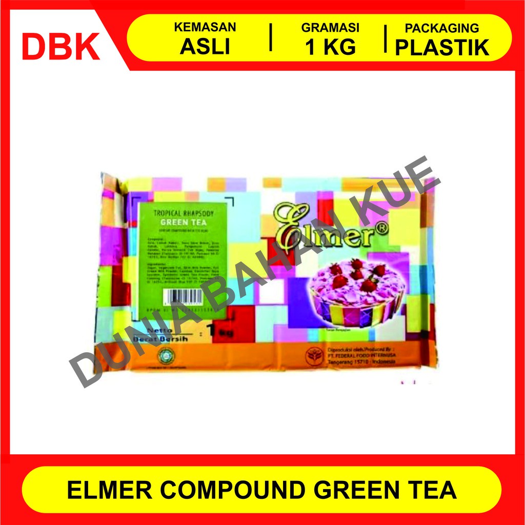 

Elmer Coklat Batang / Chocolate Compound 1 Kg - Green Tea