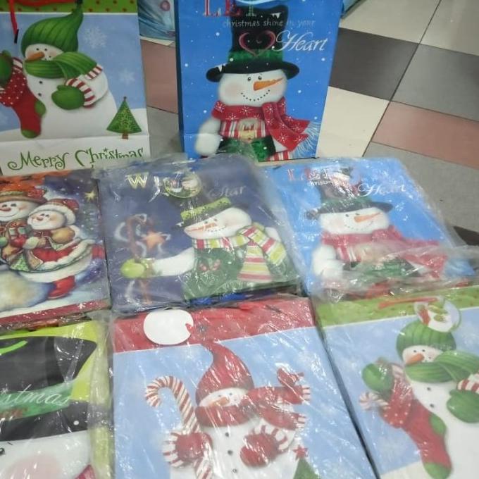 

^^^^^] paper bag polio natalan/12pcs /Christmas /terlaris dan murah