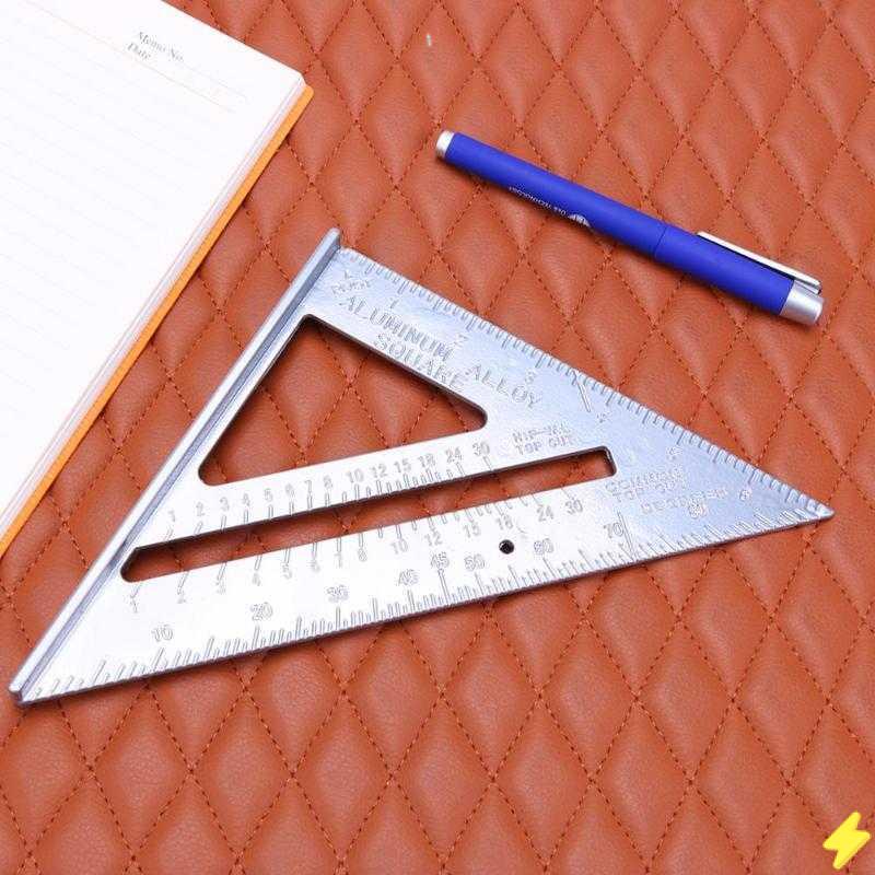 

[PROMO] Penggaris Siku Mistar Triangle Ruler Aluminium - VK18