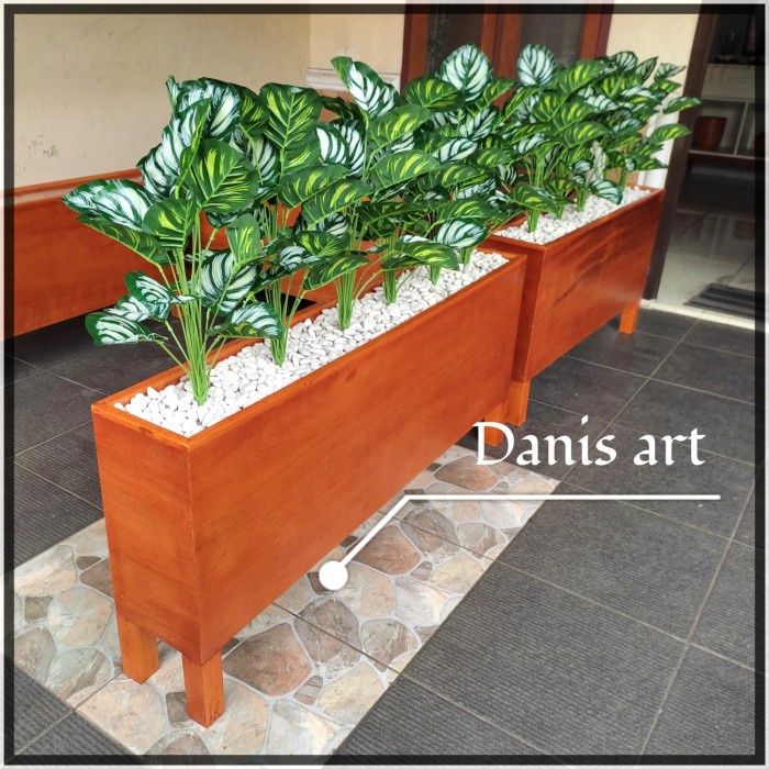Promo Planter Box Kayu/ Box Tanaman/Kotak Tanaman Hias/ Partisi Ruangan