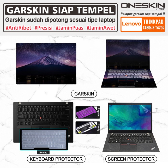 Garskin Laptop Keyboard Screen Protector Lenovo Thinkpad T460s T470s