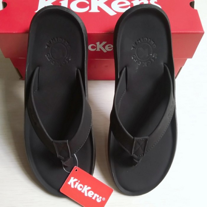 PROMO sandal kickers pria - sandal jepit kickers kulit - sandal pria kickers