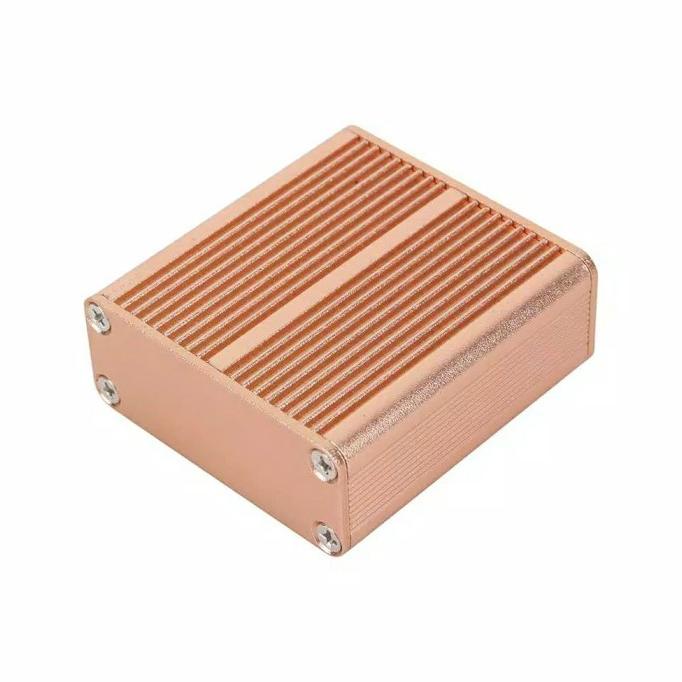 DELLAS box DIY gold enclosure project elektronik case alumunium aluminium box