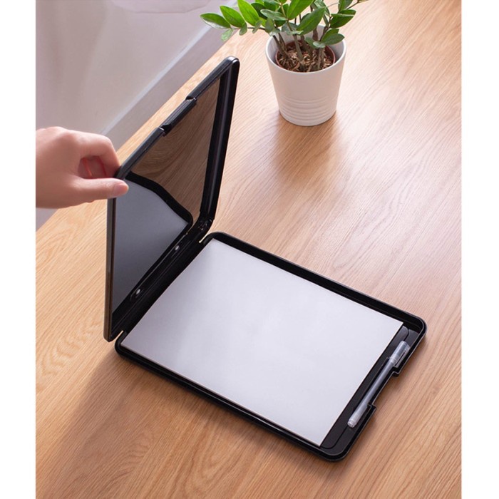 

Clipboard A4 Papan Jalan Alas Ujian Dengan File Organizer Map File Berkualitas