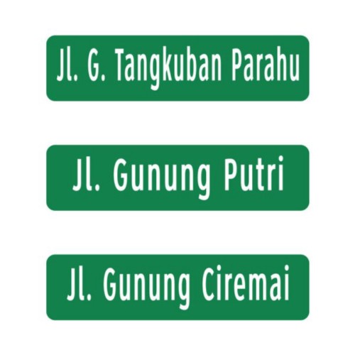 

Rambu Nama Jalan Papan Nama Jalan 60Cm X 15Cm - Plat Alumunium Berkualitas