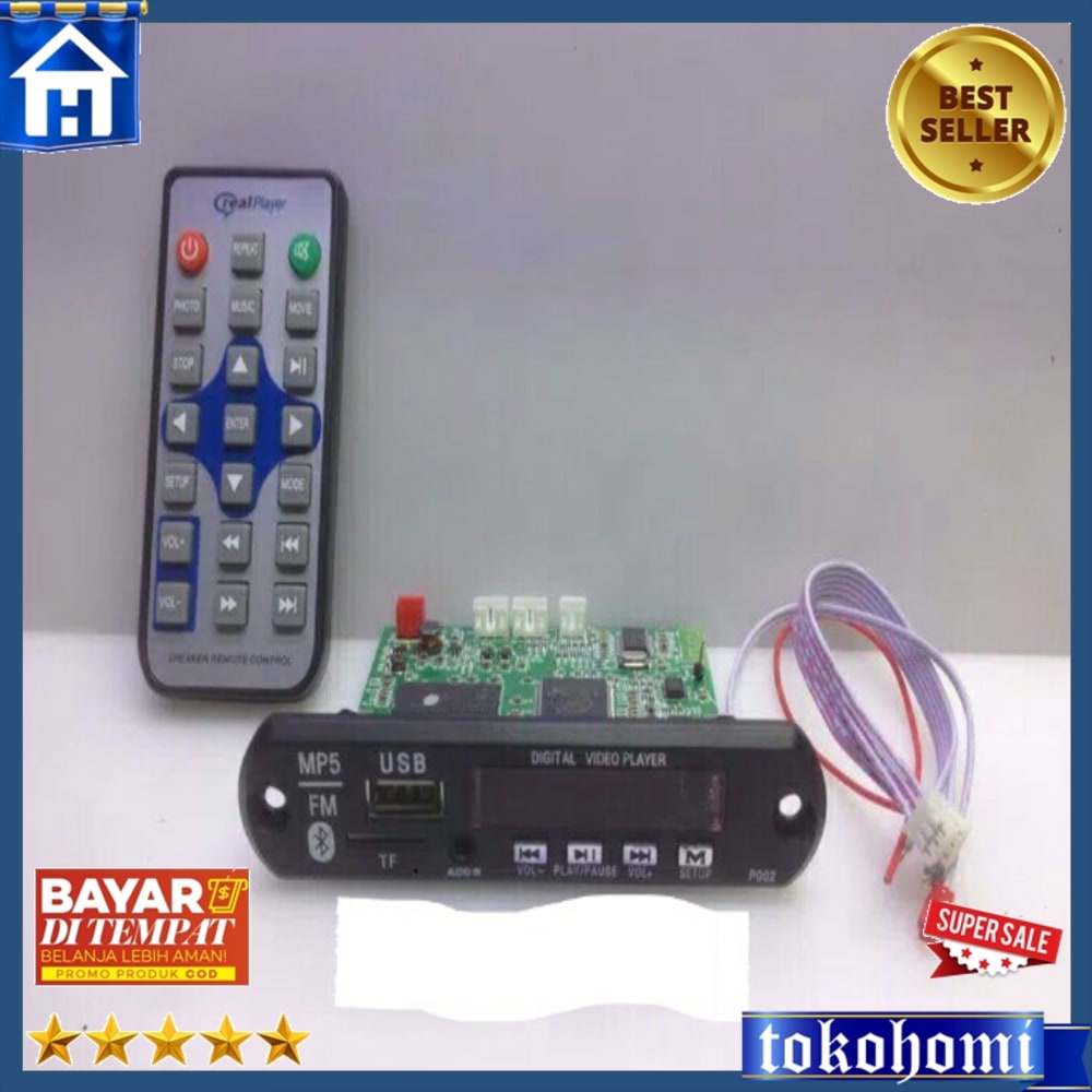 Kit Mp5 Bluetooth Video Fm Radio Modul Mp5 Bluetooth Video Fm Radio
