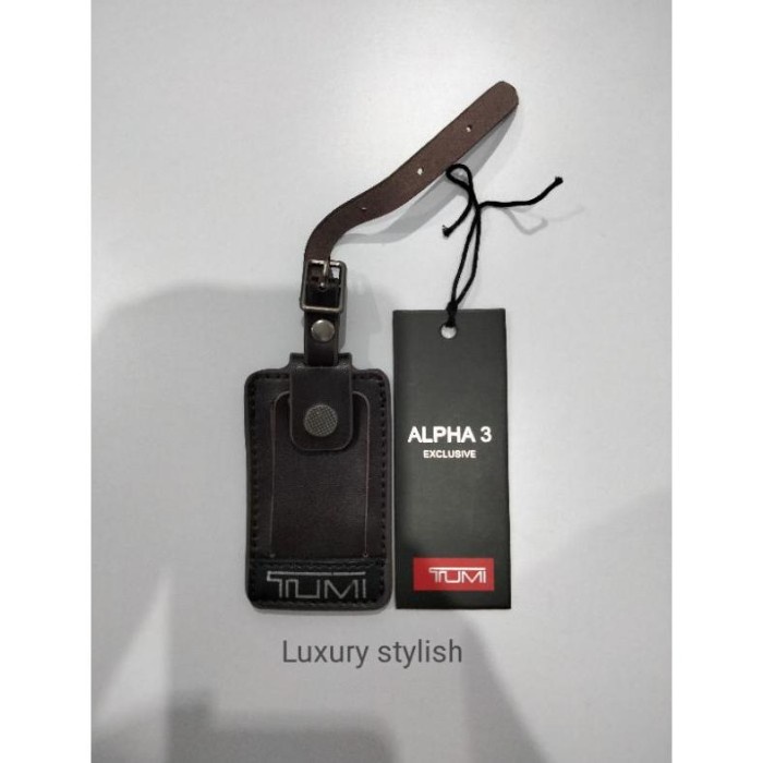 Ready stok Neww Name Tag Tumi Tag Tumi Coklat Tua Murah