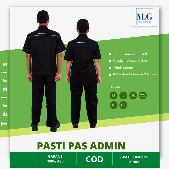 Stelan Baju Pengawas Staf SPBU Pertamina Pasti Pas|Seragam Pria Wanita