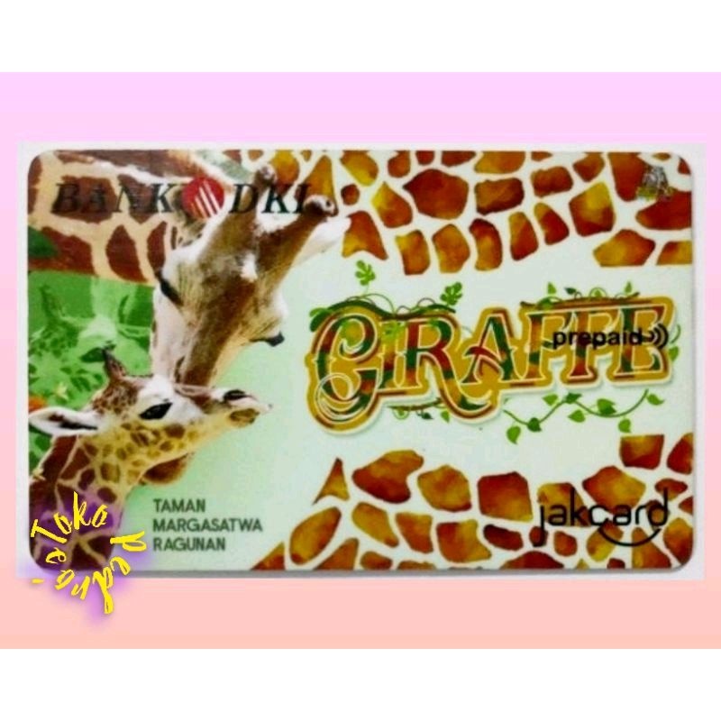 Preloved JakCard RAGUNAN GIRAFFE / Uang Elektronik / eMoney / Kartu Toll / JakLingko / MRT  / LRT / 