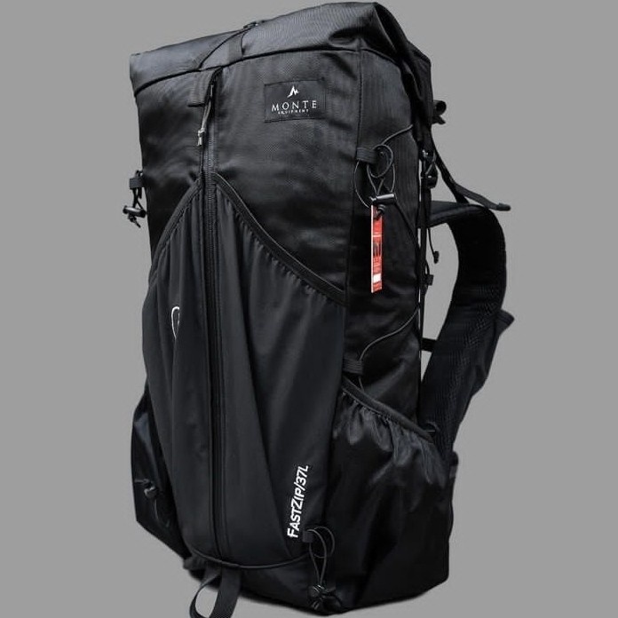 {Shop} tas gunung Monte Fastzip 37L - Ultralight Backpack - Hitam Diskon