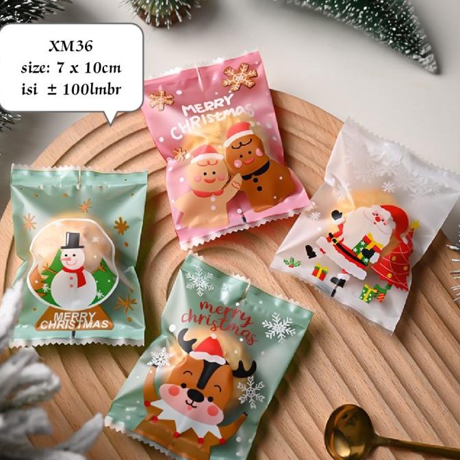 

.........] Plastik Natal XM36 Plastik Kue Kering Cookies Nastar Plastik Christmas