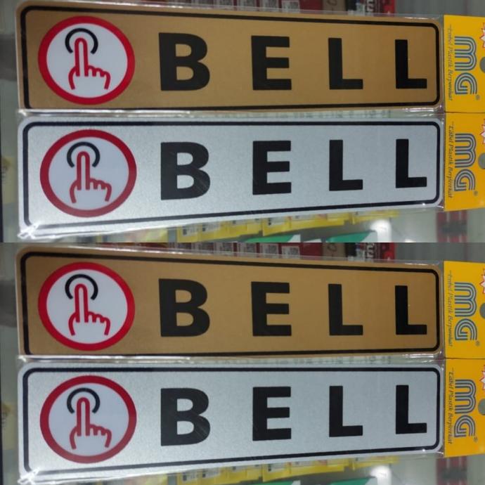 

------] Stiker tulisan Bell