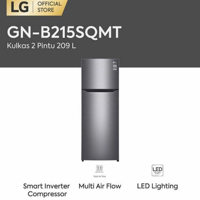 <<<<<] LG KULKAS INVERTER GNB215SQMT