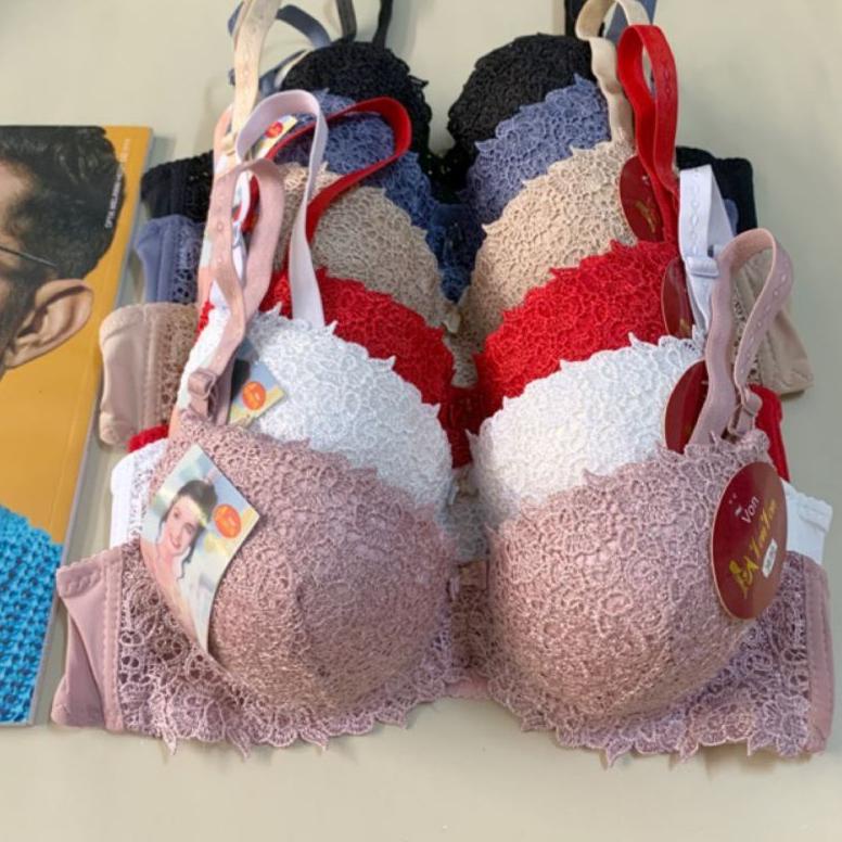 Bra Busa Tebal Bra Setengah Cup Full Renda l Push Up Bra Renda Setengah Cup UW-264