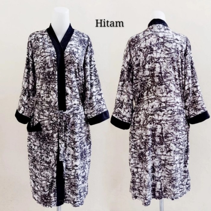 Kimono Baju Kimono Handuk ( UNISEX ) Motif Dark Abstrak - maroon(P3K8) Kimono Lingerie Kimono Handuk