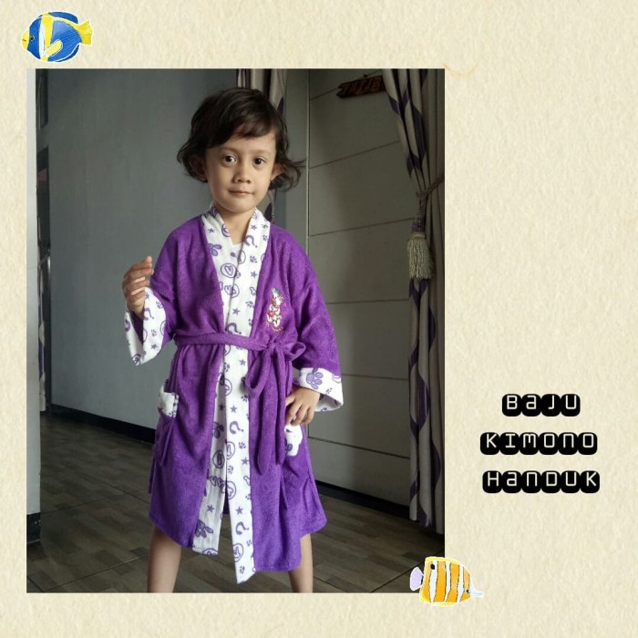 Kimono BAJU KIMONO ANAK PEREMPUAN / BAJU HANDUK ANAK PEREMPUAN UTK 4/10 TH(Z1Y4) Kimono Handuk Anak 