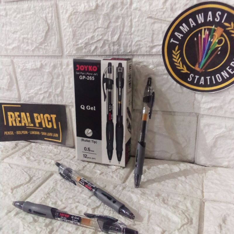 

Bolpen Pulpen Bolpoin Gel Joyko GP 265 Hitam