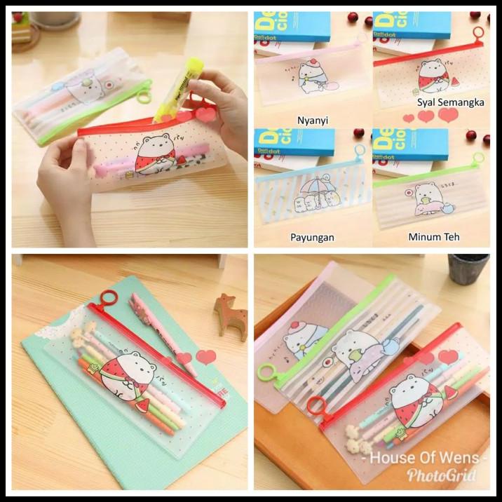 

HOT DEAL TRANSPARANT PENCIL CASE - TEMPAT PENSIL TRANSPARANT !!!!