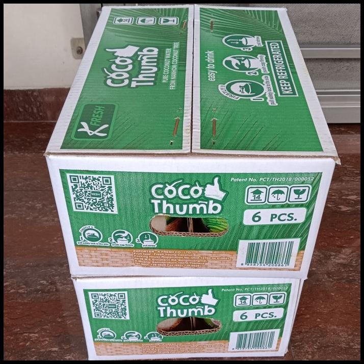 

GRATIS ONGKIR BUAH KELAPA THAILAND COCO THUMB ISI 6 / KELAPA IMPORT FRESH/ HADIAH !!!!!
