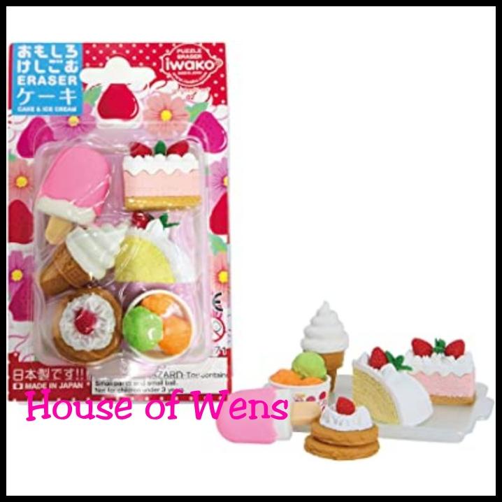 

BEST DEAL IWAKO PUZZLE ERASER SET OMOKESHI SET 02 MADE IN JAPAN - PENGHAPUS SET !!!!!!!