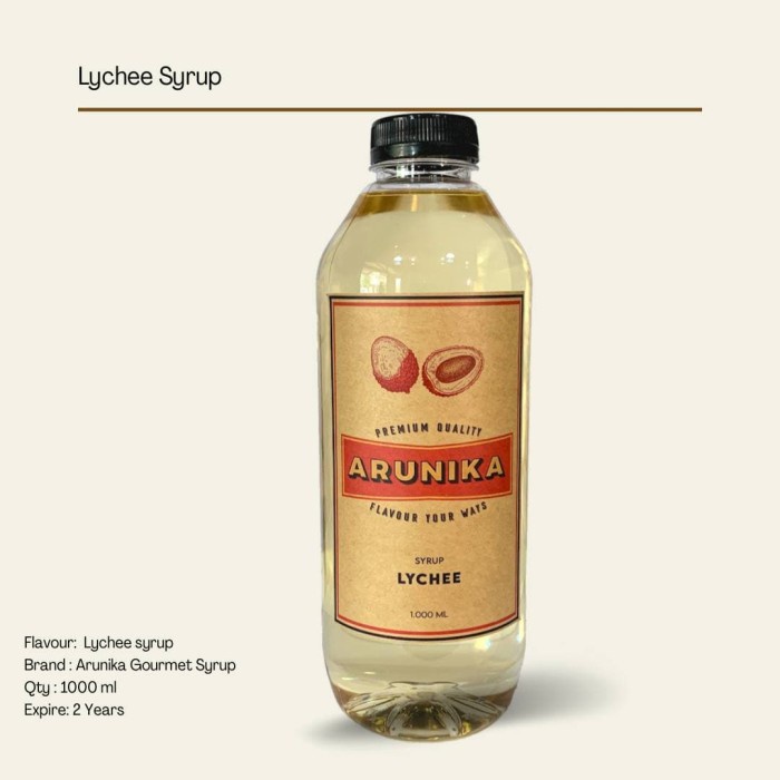 

Lychee Syrup Arunika 1 Liter