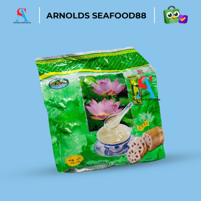 MONSTA AKAR BUBUK TERATAI / TEPUNG YANBAO LOTUS ROOT POWDER 10 SACHET