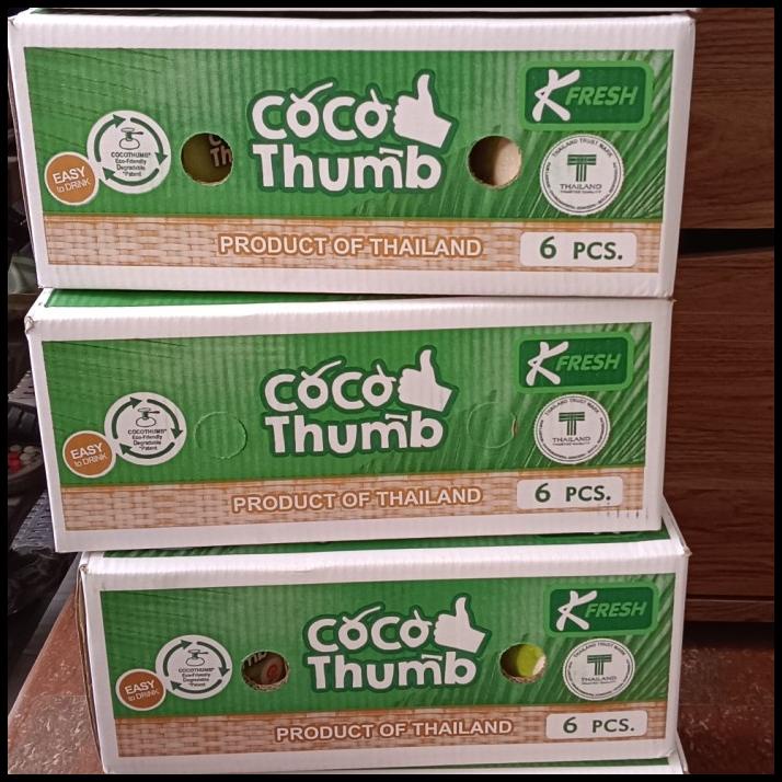 

DISKON READY STOK COCO THUMB ISI 6 P/ BUAH KELAPA COCO IMPORT THAILAND/ KADO !!!!!