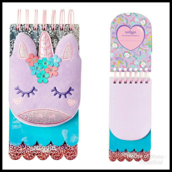 

GRATIS ONGKIR SMIGGLE BESTIE PLUSH UNICORN NOTEPAD - BUKU CATATAN SMIGGLE !!!!!!