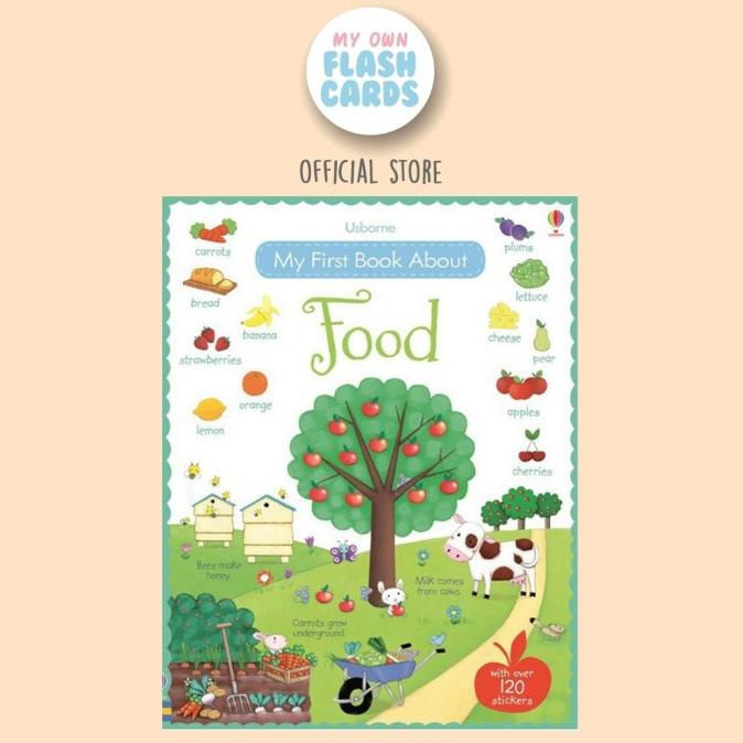 

DISKON!!! PROMO MURAH Usborne My First Sticker Book - Food - Buku Stiker Edukasi Makanan - Langsung Kirim