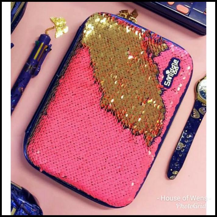 

DISKON SMIGGLE SHIMMY HARDTOP PENCIL CASE - TEMPAT PENSIL SEQUIN SMIGGLE