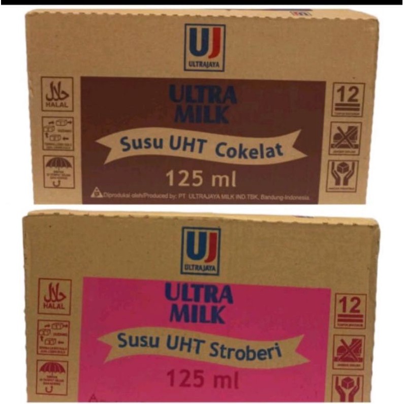 Ultra Milk Susu UHT 1 Dus - 125ML / Susu Kotak 1 dus