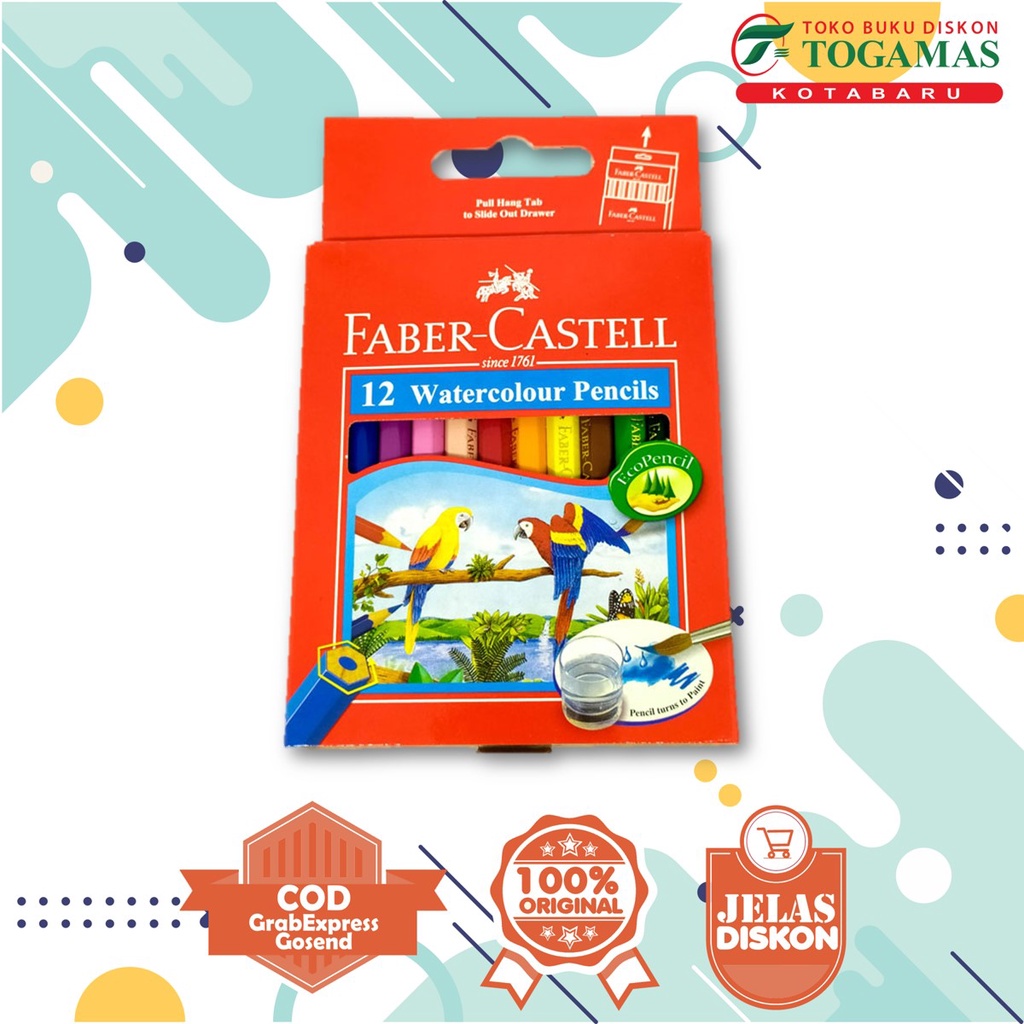

Pensil Warna Faber Castell Watercolour Pensil 12S 114461