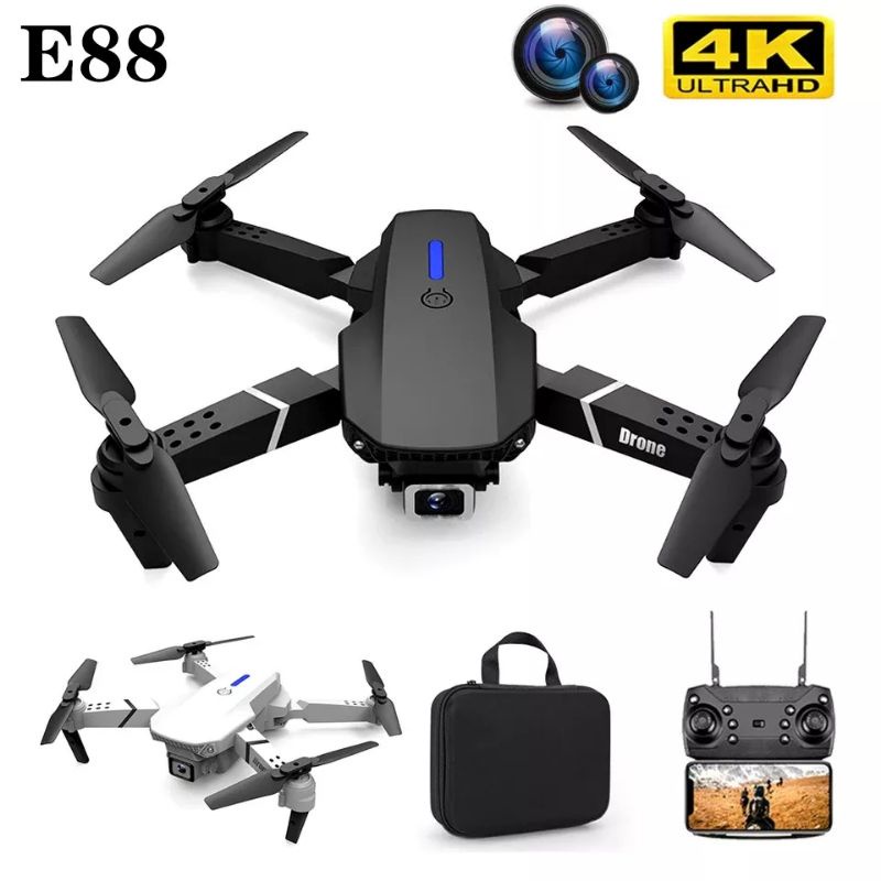 Drone E88 4K Dual Kamera Optical Flow