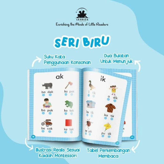 BUKU ANAK MEMBACA MENYENANGKAN ALA MONTESSORI [MONTESSORI BOOK]