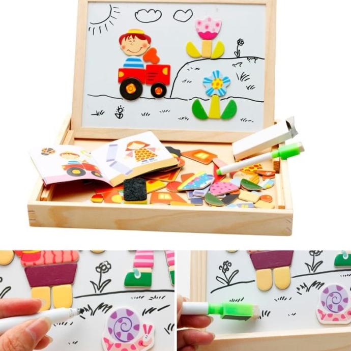 

<<<<<] Mainan Papan Tulis Anak Magnet Drawing Board Magnetic Meja Belajar