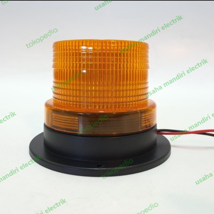 Cod - Warning Light Led Wl-69 Heavy Duty Rotary/Flasing Lamp 12-48V Dc Amber Kode 087