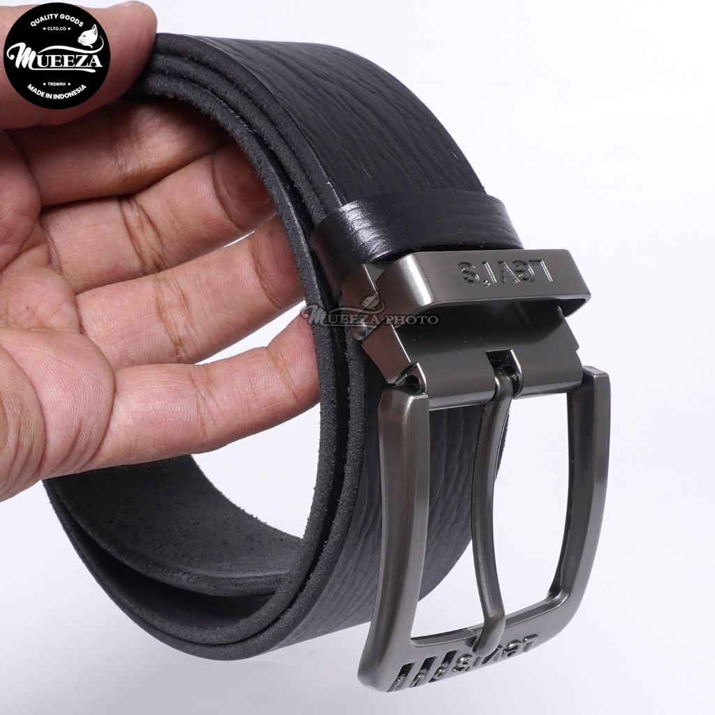 Ikat Pinggang Laki Laki Kulit Sapi Gesper Kulit Pria 501 Sabuk Kulit 004