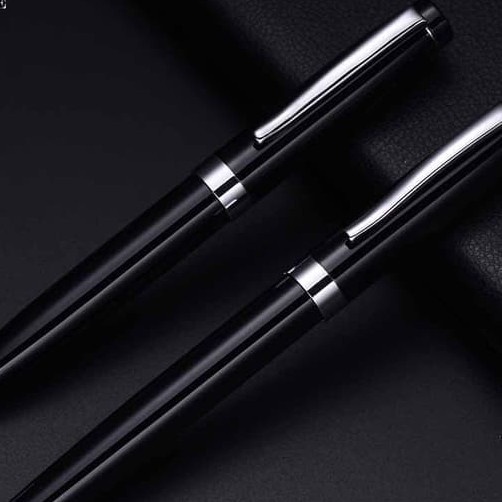 

[HITAM] Pulpen Office 1 garis / Ballpoint Besi Bolpen Pena Pen BP016
