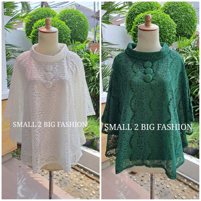 kebaya big jumbo / atasan brokat big size merah / baju jumbo bigsize