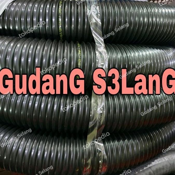 Selang Vacuum Uap Panas 2" Ducting Hisap Udara Epdm Kawat Flexible