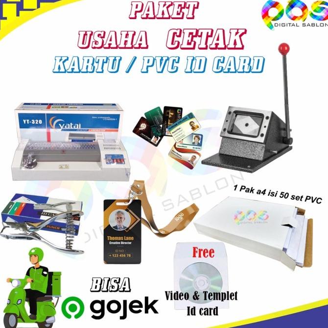 

Paket Cetak Id Card Mesin Laminating ,Mesin Potong Plong Pembolong