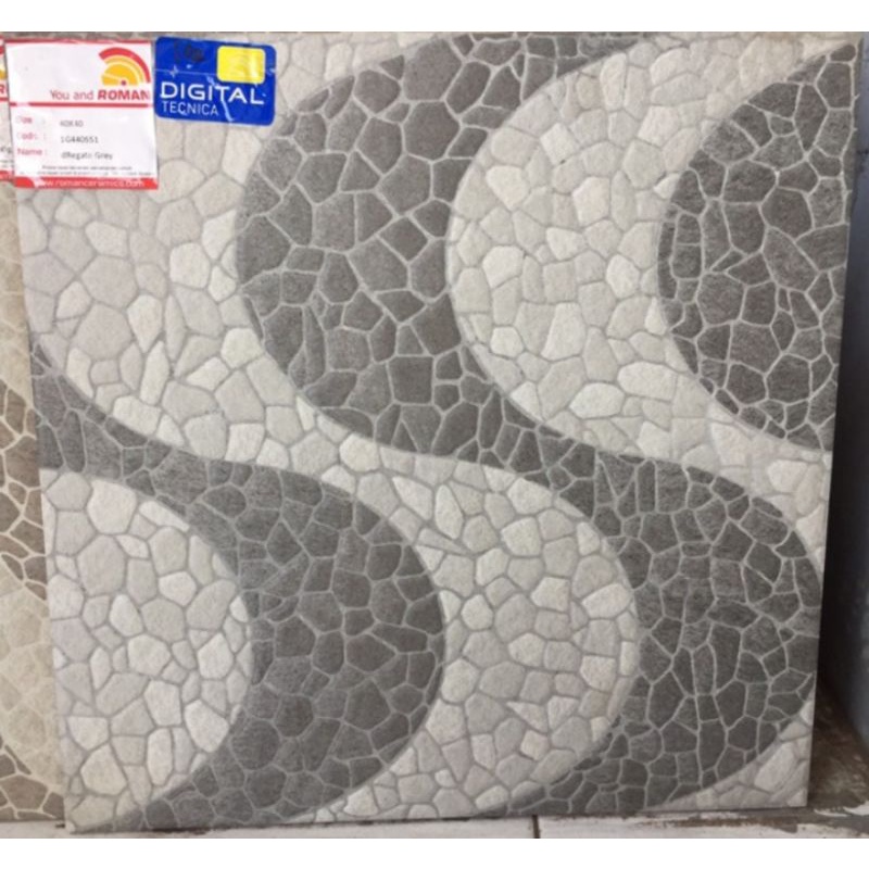 Keramik Roman 40x40 DRegato Grey/Beige