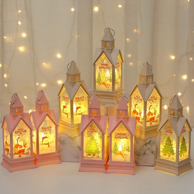 

Lampu Lentera Gereja Putih Pink Dekorasi Natal Lampu Gantung Kado Baru Original