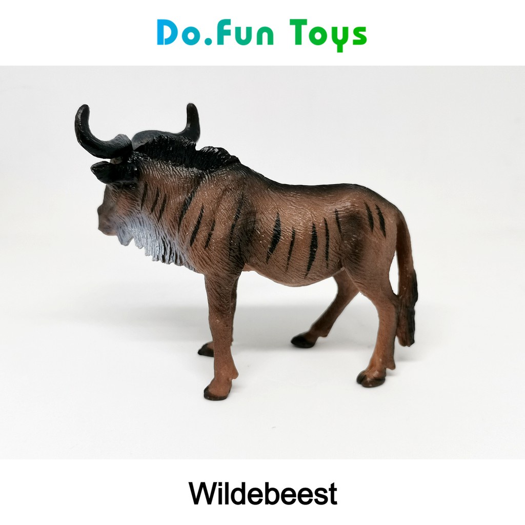 Animal Figurine Wildebeest / Mainan Niatur Binatang Wildebeest