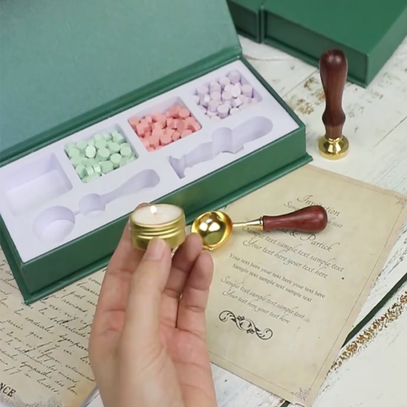 

Diy Retro Seal Wax Beads Set Stempel Wax Seal Stamp/Stempel Sealing Lilin Segel Wax Stempel Undangan