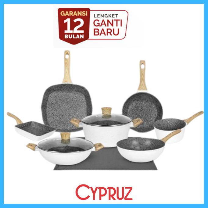 $$$$] cypruz granite fry pan wok pan sauce pan tamagoyaki wajan anti lengket